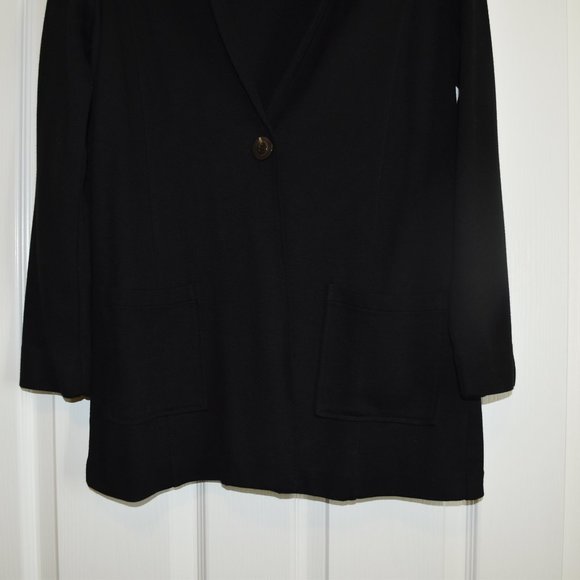JONES OF NEW YORK COLLECTION SWEATER COAT CARDIGAN, SIZE M, BLACK, NWT!!… - Picture 3 of 10